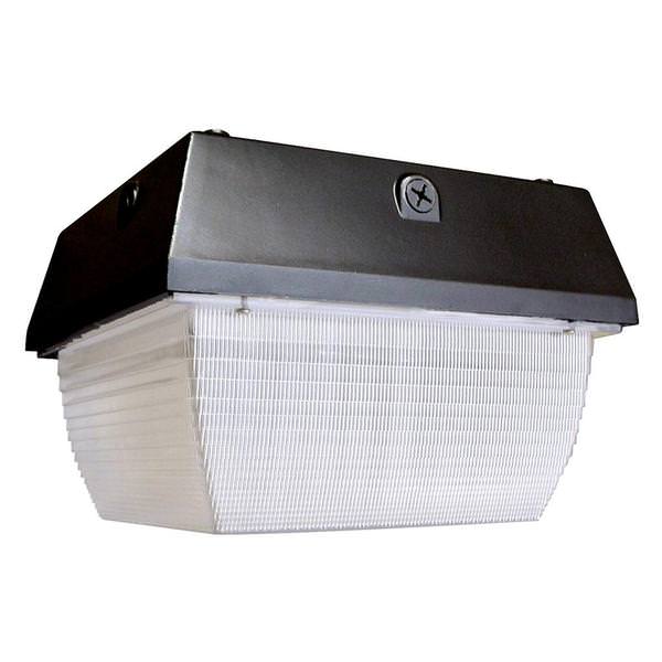 Dark Bronze 60 watt 4700K Cool White LED Ceiling Canopy Industrial Fixture
